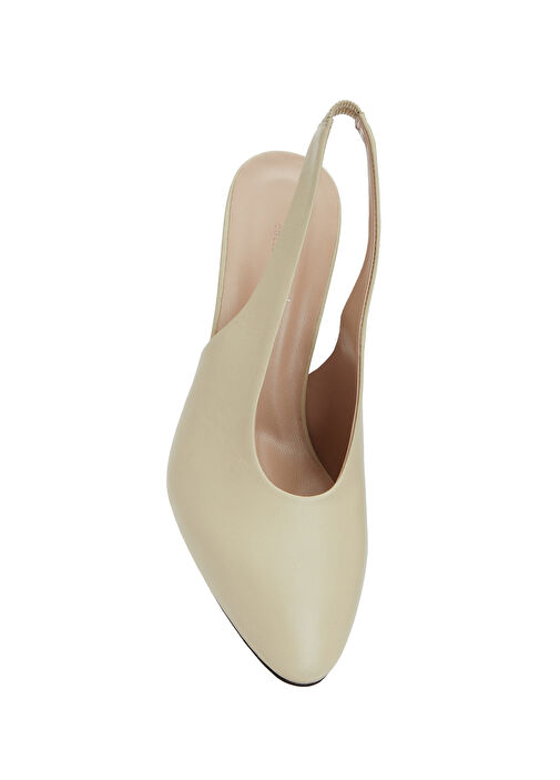 Beymen Collection Beymen Collection Retro Ekru Deri Topuklu Ayakkabı Basketbol Ayakkabıları | Beymen Ekru - 5. görsel