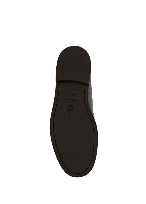 Gri Kadın Süet Loafer - Görsel 6