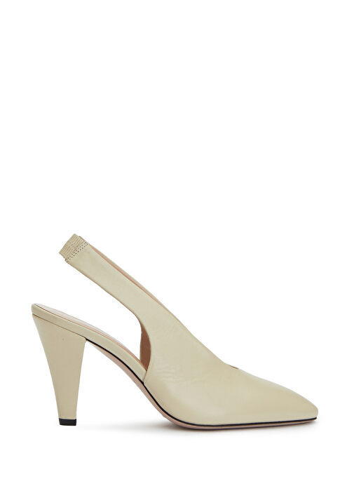 Beymen Collection Beymen Collection Retro Ekru Deri Topuklu Ayakkabı Basketbol Ayakkabıları | Beymen Ekru - 2. görsel