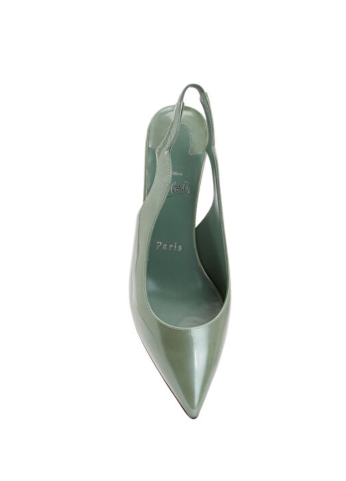 Hot Chick Su Yeşili Deri Topuklu Ayakkabı - Görsel 5