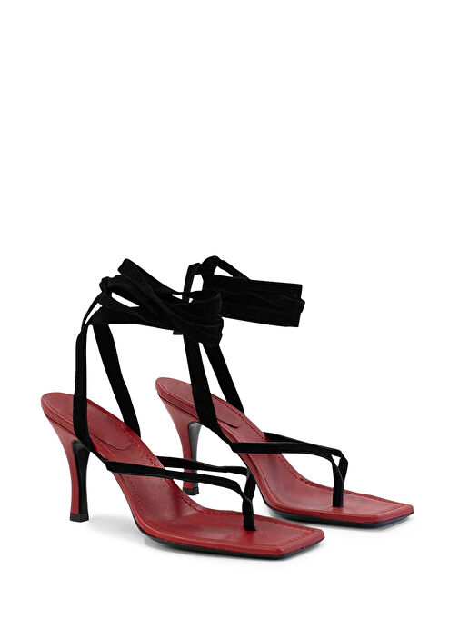 Christopher Esber Christopher Esber Frida Kırmızı Siyah Kadın Deri Sandalet Sandalet & Terlik | Beymen Kırmızı Siyah - 3. görsel