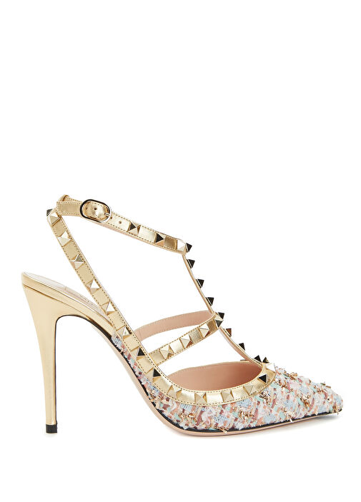 Rockstud Çok Renkli Topuklu Ayakkabı - Görsel 2