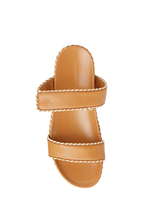 Karamel Kadın Deri Terlik - Görsel 5