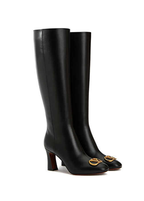 Siyah Kadın Deri Çizme - Görsel 3