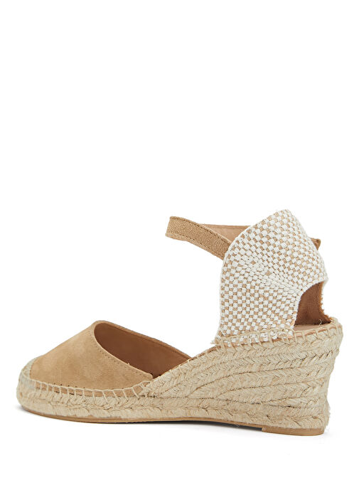 Bej Kadın Süet Espadril - Görsel 4
