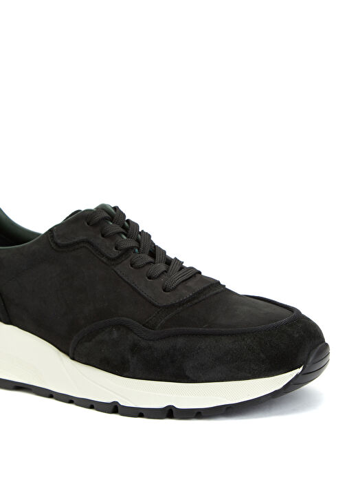 Siyah Erkek Süet Sneaker - Görsel 7
