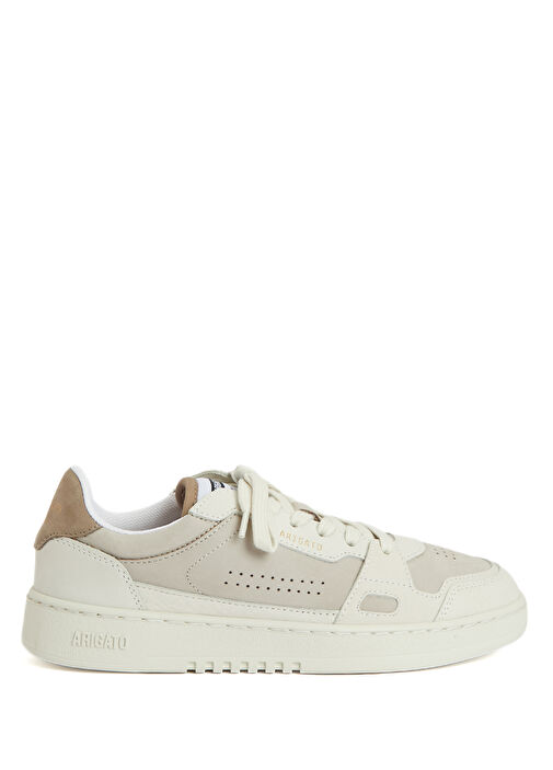 Kahve Beyaz Kadın Deri Sneaker - Görsel 2