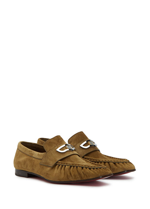 Christian Louboutin Bronz Kadın Mocallista Bronz Kadın Süet Loafer