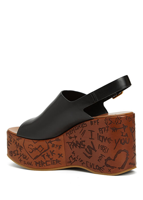 Siyah Kadın Deri Espadril - Görsel 4