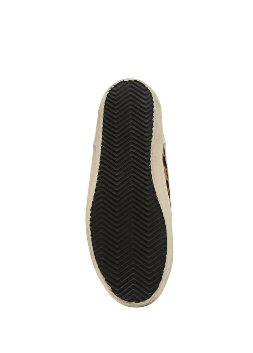 Super Star Leopar Desenli Kadın Deri Sneaker - Görsel 6