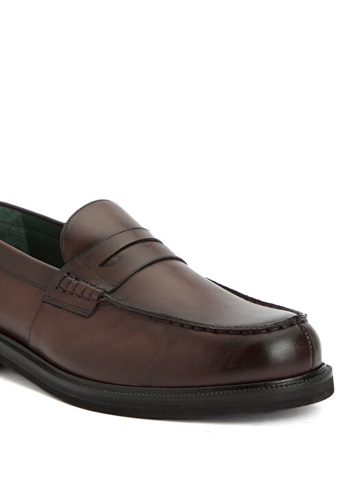 Kahverengi Erkek Deri Loafer - Görsel 7