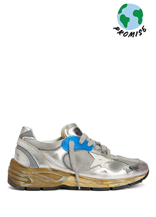 Dad-Star Silver Kadın Deri Sneaker - Görsel 2