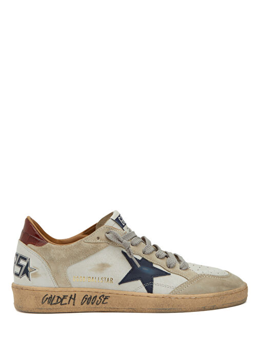 Ball Star Lacivert Beyaz Erkek Deri Sneaker - Görsel 2