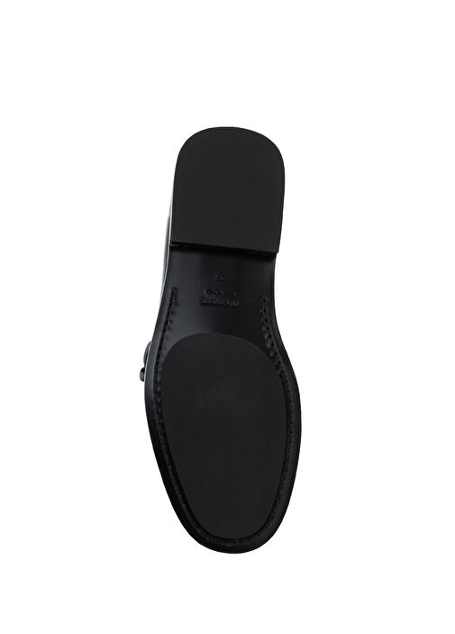 Jil Sander Jil Sander Siyah Örgü Bantlı Kadın Deri Loafer | Beymen Siyah - 6. görsel