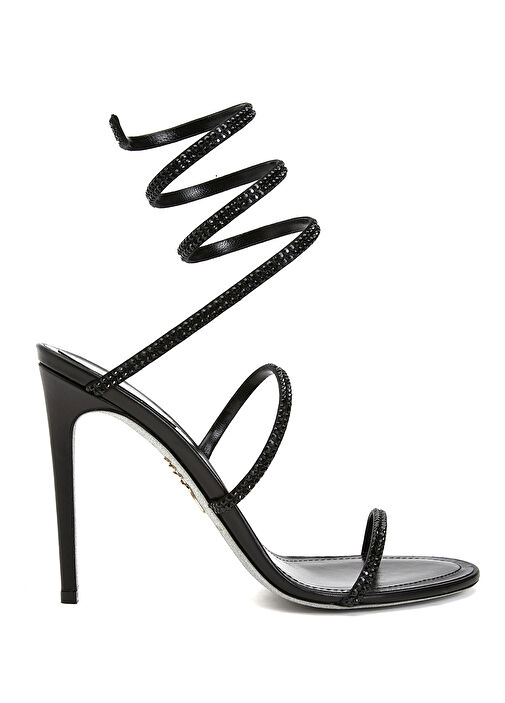 Cleo Siyah Taşlı Kadın Sandalet - Görsel 2