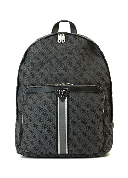 Gray Guess Gray Men Milan Grey Logo Patterned Men's Backpack