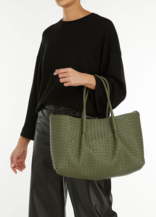 Bottega Veneta Yeşil Kadın Pinacoteca Yeşil Kadın Deri Alışveriş