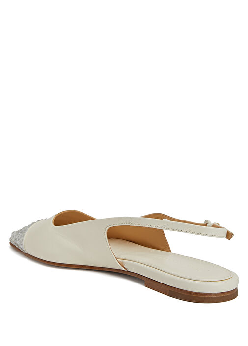 Tia Beyaz Deri Babet - Görsel 4