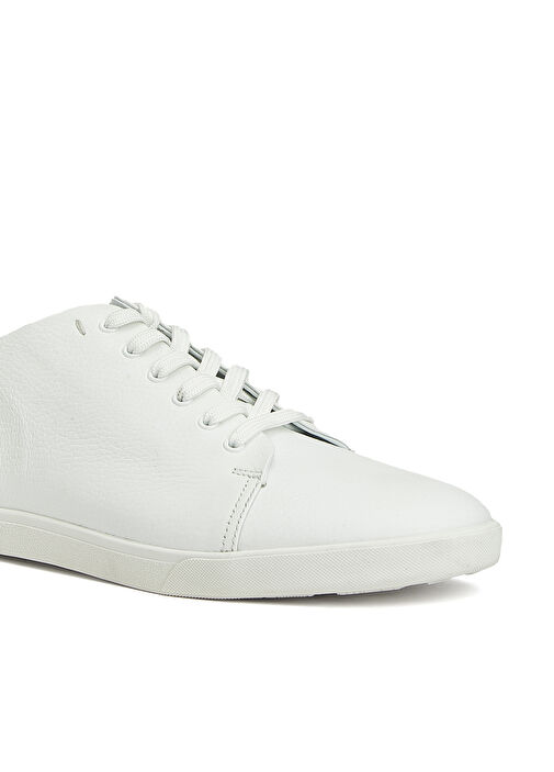 Beyaz Erkek Deri Sneaker - Görsel 7