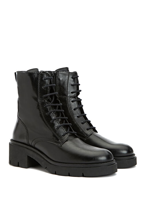 Siyah Kadın Deri Bot - Görsel 3