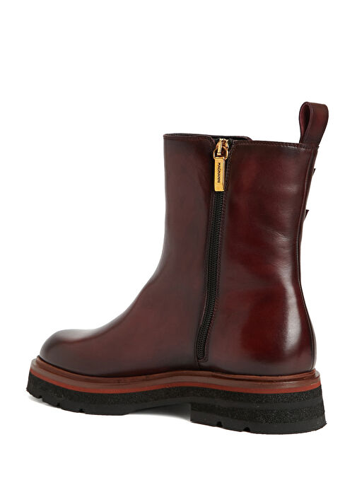 Kahverengi Kadın Deri Bot - Görsel 4