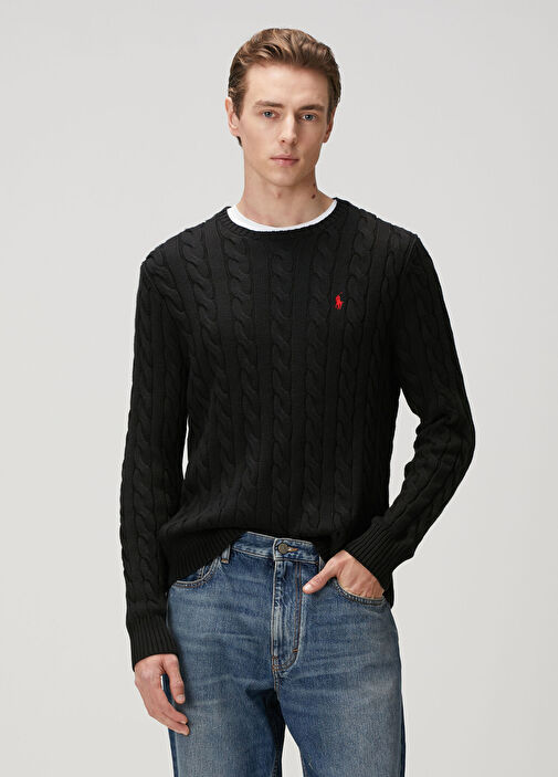 Polo Ralph Lauren Siyah Erkek Siyah Örgü Dokulu Kazak 1626640 | Beymen