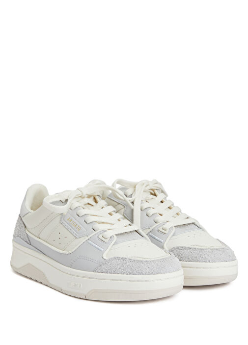 Clay Gri Bej Kadın Deri Sneaker - Görsel 3