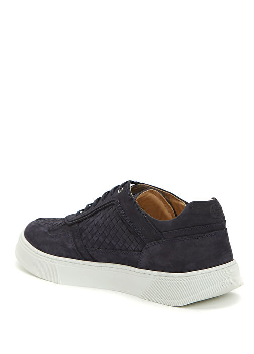 Lacivert Erkek Deri Sneaker - Görsel 4