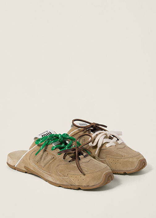 靴 New Balance X Miu Miu 530 SL suede &mesh Miu Miu Nötr Kadın New Balance X Miu Miu 530 SL Soluk Efektli Süet