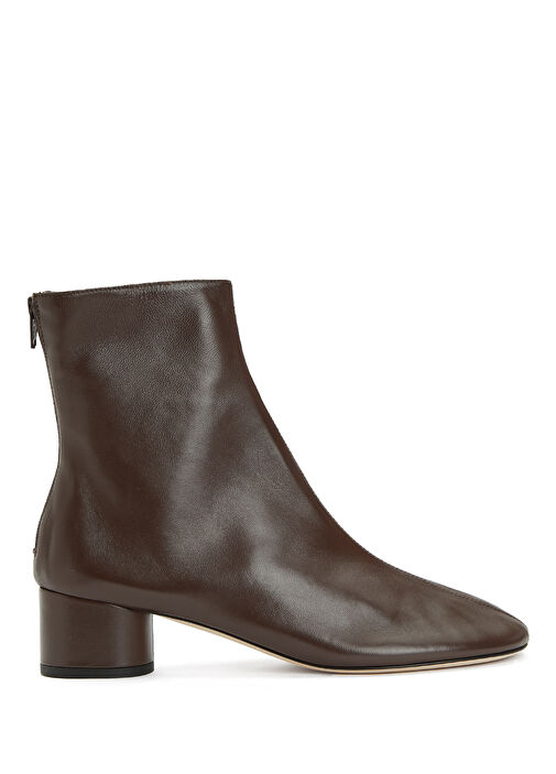 Kahverengi Kadın Deri Bot - Görsel 2