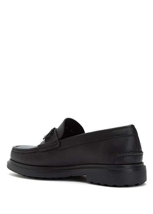 Siyah Erkek Deri Loafer - Görsel 4