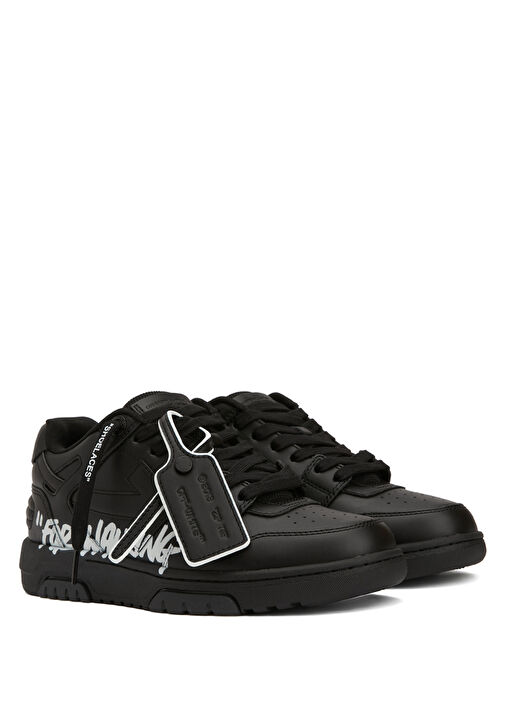 Siyah Erkek Deri Sneaker - Görsel 3