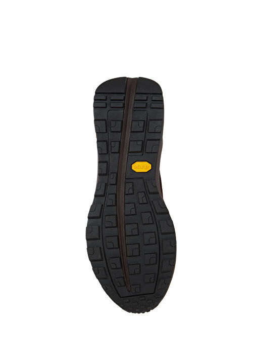 Kahverengi Vibram Taban Detaylı Erkek Deri Sneaker - Görsel 6