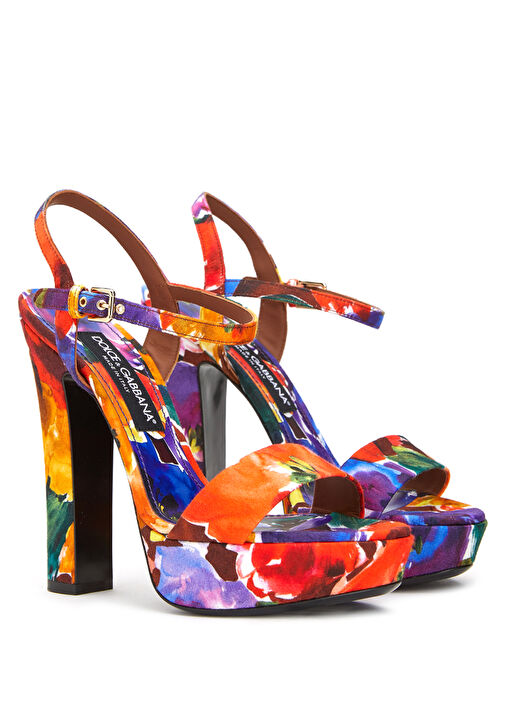 Brocade Colorblocked Kadın Sandalet - Görsel 3