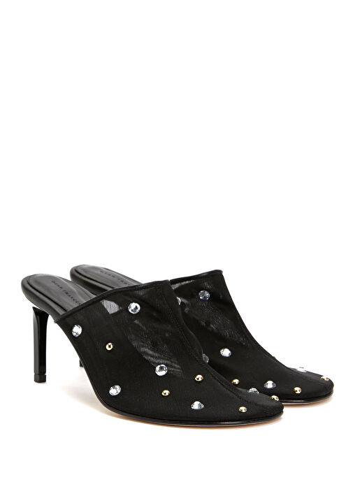 Sade Siyah Kadın Terlik - Görsel 3