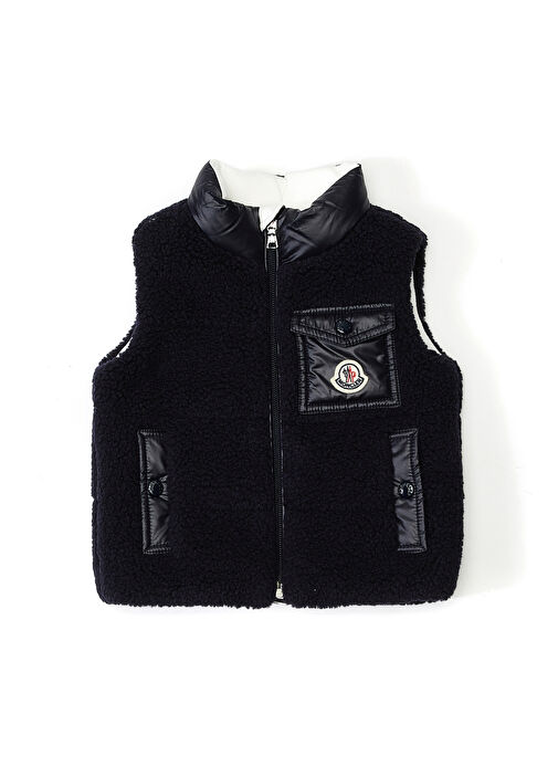 Moncler Enfant Navy Blue Boys Plush Vest