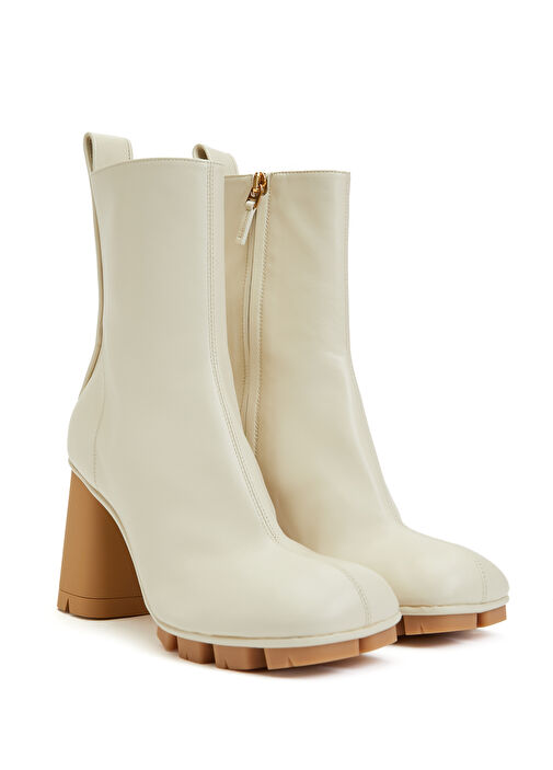 Shore Ekru Kadın Deri Bot - Görsel 3