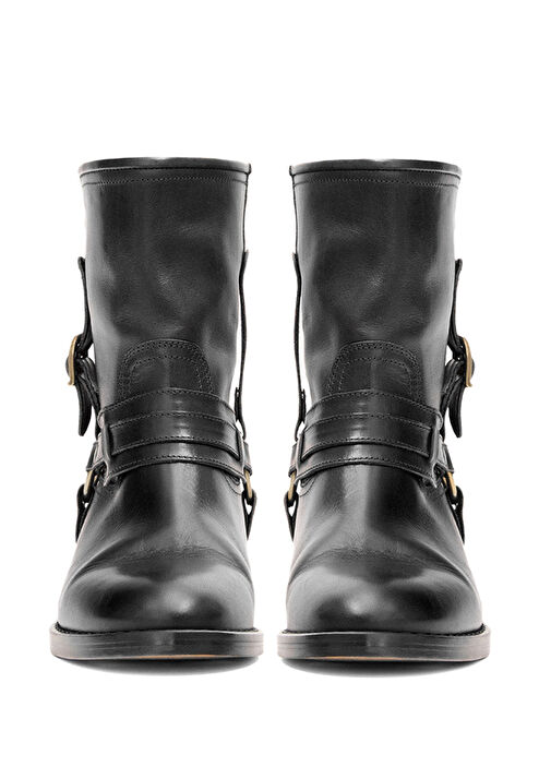 Ildred Siyah Kadın Deri Bot - Görsel 4