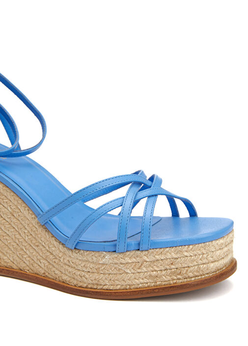 Mavi Kadın Deri Sandalet - Görsel 7