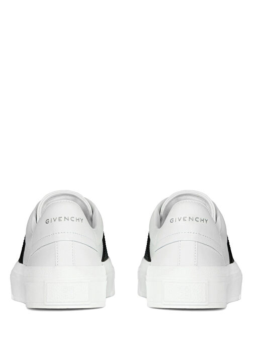 Siyah Beyaz Kadın Deri Sneaker - Görsel 8