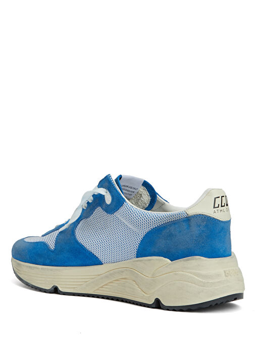 Mavi Beyaz Erkek Deri Sneaker - Görsel 4