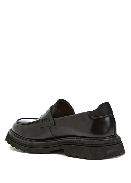 Siyah Erkek Deri Loafer - Görsel 4