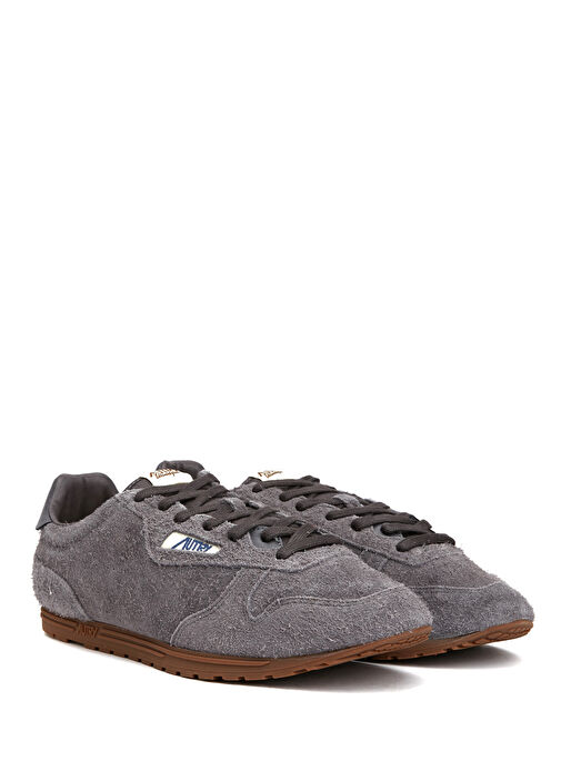 Antrasit Erkek Deri Sneaker - Görsel 3