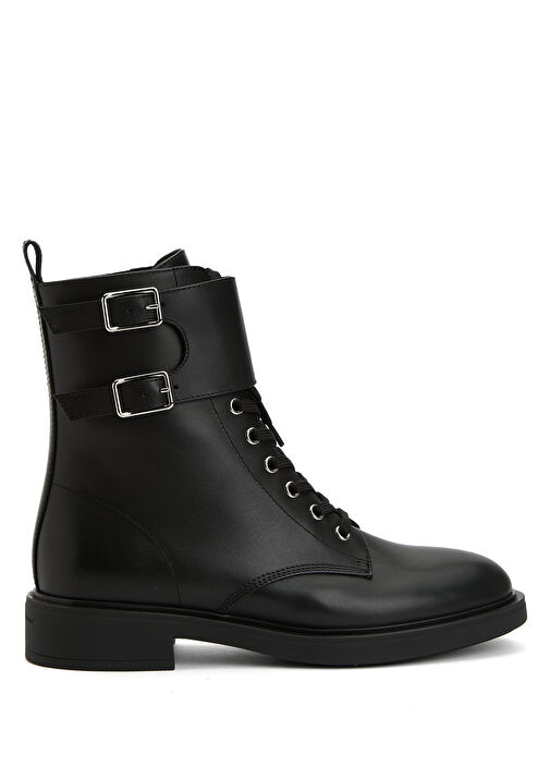 Calf Siyah Kadın Deri Bot - Görsel 2