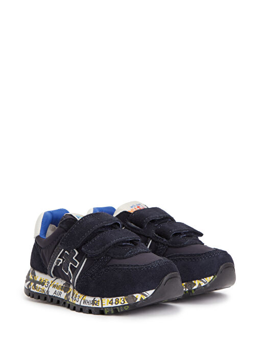 Sky Koyu Mavi Erkek Çocuk Deri Sneaker - Görsel 3