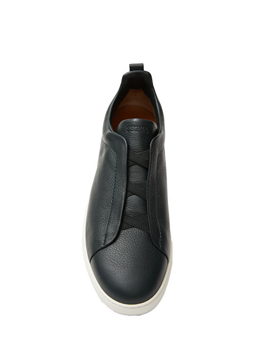 Lacivert Erkek Deri Sneaker - Görsel 5