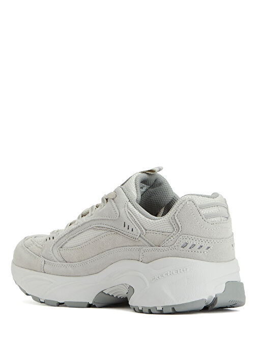 Stamina Gri Kadın Deri Sneaker - Görsel 4