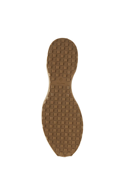 Beyaz Ekru Kadın Deri Sneaker - Görsel 6