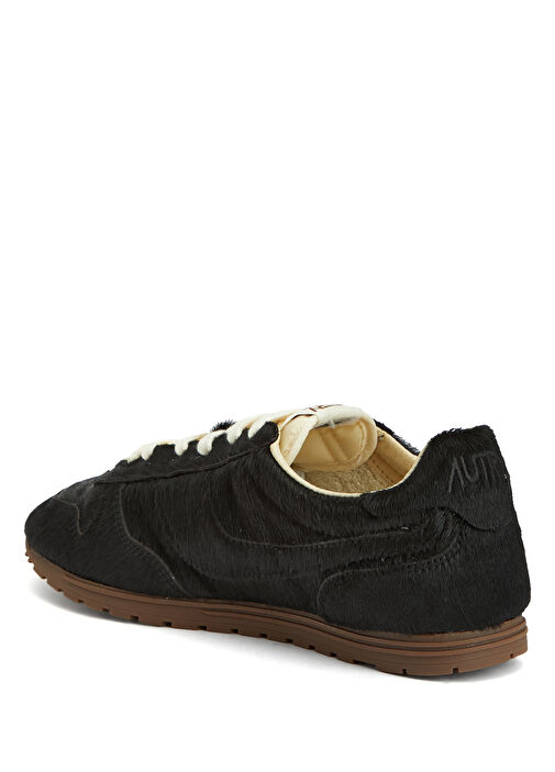 Siyah Kadın Deri Sneaker - Görsel 4