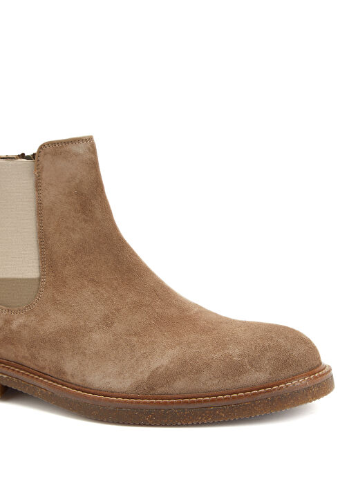 Vizon Lastik Detaylı Erkek Deri Bot - Görsel 7